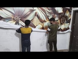 How To install Wallpaper Like A Pro - Residencial Wallpaper installation - Start to Finish Tutorial