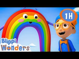 Rainbow Colors | Blippi Wonders | Cars, Trucks & Vehicles Cartoon | Moonbug Kids