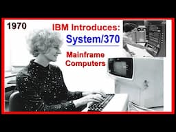 IBM ANNOUNCES SYSTEM/370 MAINFRAME COMPUTERS 1970 Original Announcement Film! 360 successor color HD