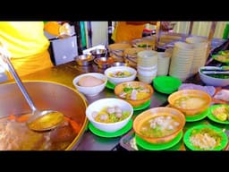 1000 Bowls a Day ! The Best GIANT Meatball Noodles with Wonton in Phnom Penh | Cambodian Street Food