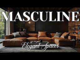 🛋️ Masculine Cozy Living Room Inspirations | Timeless Character & Class