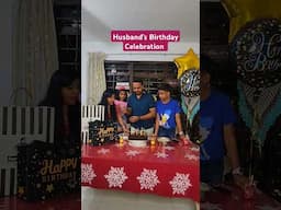 Husband's Birthday Celebration Family Fun Party At Home #birthdaycelebration