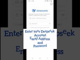 DeepSeek App Account Login