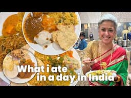 What I eat in a day in India - At an INDIAN WEDDING - Day 5