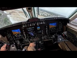 King Air B350 visual approach