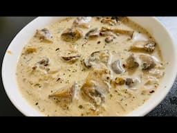 Garlic Mushrooms | Creamy Garlic Butter Mushrooms Sauce | Mushroom With Sweet Pepper #mushroom