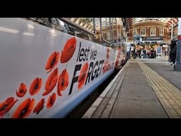 Greater Anglia launches 'Lest we forget' poppy train livery dedicated to fallen veterans