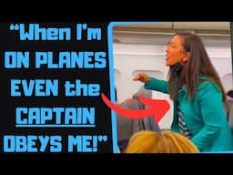 r/EntitledPeople - Smug Karens Think They Own a PLANE! Everyone MUST OBEY!