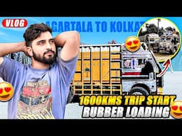 Rubber load kr kay Nikal Gaye😍|Agartala To Kolkata|| Sath Wali Gadi Load Nahi Hui😰|Truck Driver Vlog