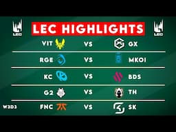 LEC Highlights ALL GAMES W3D3 | LEC Winter 2025 by Onivia