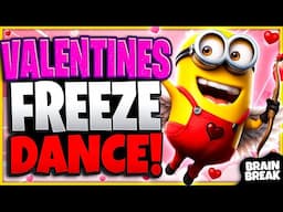 Valentines Day Freeze Dance | Valentines Day Brain Break | Freeze Dance Games For Kids | GoNoodle