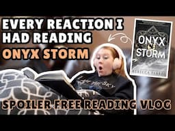 Reading Onyx Storm in 24 Hours *spoiler free* 😱 | Every Reaction I Had While Reading | Reading Vlog