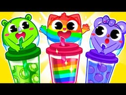 Yummy Rainbow Juice Song 🌈 Colors Song | Family Time Songs by Toddler Zoo for Kids