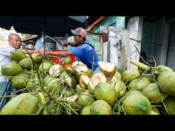 Amazing Coconut Cutting Skill Masters compilation | Street Food