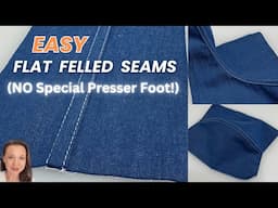 How to Sew a Flat Felled Seam on Straight and Curved Seams