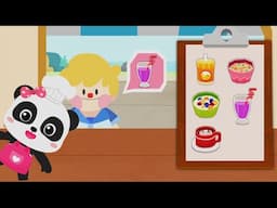 Rise & Shine! Cook Tasty Breakfasts & Serve Happy Customers! 🍳🥞 | BabyBus Cooking Game