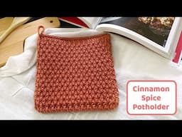 How to Crochet the Cinnamon Spice Potholder - Alpine Stitch - PGCAL2024