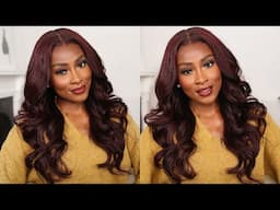 NEW! MAXIPART 10*6 GLUELESS LACE CLOSURE WIG | RPGSHOW CHERRY COLA