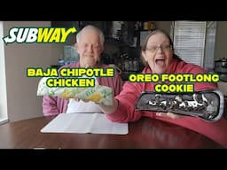 Subway NEW Baja Chipotle Chicken and Oreo Footlong Cookie Review #fastfoodreview #honestfoodreviews