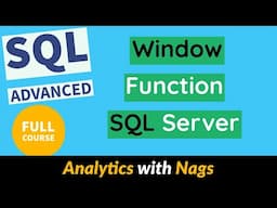 What is Window Function in SQL Server | SQL Advanced Tutorial (19/20)