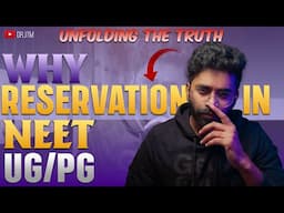 Why Reservation in NEET UG/PG⁉️ | Unfolding the Truth | Dr.JTM