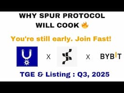 WHY SPUR PROTOCOL WILL COOK🔥 || START NOW. YOU'RE STILL EARLY