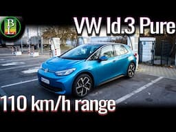 NEW 2025 VW Id.3 Pure (52 kWh) - 110 km/h (68mph) range test