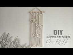 DIY Macrame Wall Hanging | Macrame Ribbon Pattern | Macrame Tutorial