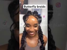 Butterfly braids is great for summer #braidstyles #butterflybraids