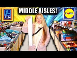 FIRST TIME shopping in the MIDDLE AISLES of ALDI & LIDL! Money saving?