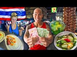 $5 Thai Street Food Challenge in Bangkok Thailand - How Much Thai Street Food Can $5 Buy in Bangkok?