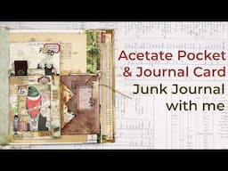 Acetate Pocket & Journal Card | Junk Journal with me