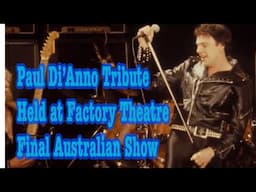 THE ULTIMATE PAUL DI’ANNO TRIBUTE (PART 2) FROM FACTORY THEATRE SYDNEY #dianno