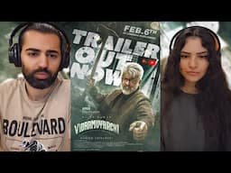 🇮🇳 We react to Vidaamuyarchi Trailer | Ajith Kumar | Trisha | Reaction