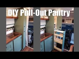 Van Pantry, DIY, Step by Step, Camper Van Storage