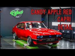 Classic 1979 Candy Apple Red Ford Capri S DISASTER Detail