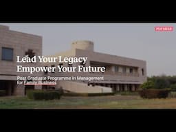 ISB PGP MFAB: Lead Your Legacy, Empower Your Future