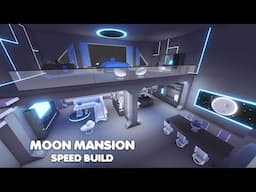 Aesthetic MOON MANSION in a TINY HOME Speed build in Adopt me!