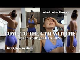 GETTING OVER GYM ANXIETY & STICKING TO YOUR FITNESS GOALS IN 2025! (+ my rounded glutes routine)