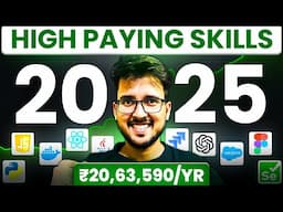 Top 3 HIGH PAYING SKILLS in 2025 | Salaries, Job Role, Companies, Roadmaps 🚀