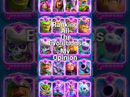 Ranking all 28 evolutions