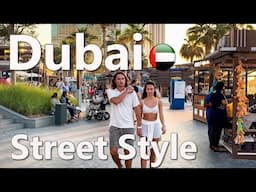 Dubai Street Style What Are People Wearing? Sunset Walk 4K🇦🇪