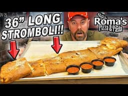 Most 2-Person Teams Fail Roma's 36-Inch Long Italian Stromboli Challenge in Ohio!!