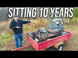 We Bought a STUCK Yerf Dog Go Kart and Trailer for $100… Will it Run and Ride?