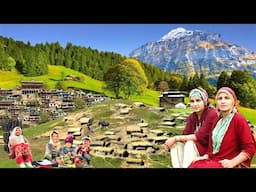 Organic Mountain Village Life Pakistan in Caves | Village Food | Ancient Culture | Stunning Pakistan