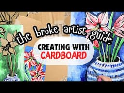 the broke artist guide // creating with cardboard