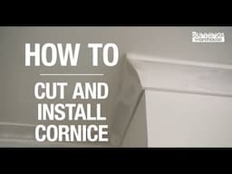 How to cut and install cornice - Bunnings Warehouse