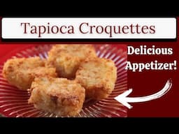 Tapioca Croquettes Appetizers (Cacio e Pepe/dadinhos de tapioca)