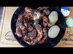 Garlic Butter Crawfish And White Chocolate Treats ASMR Eating Sounds