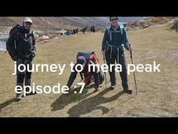 trekking to mera peak via khota to thanak( why did Andy crawl on the ground)